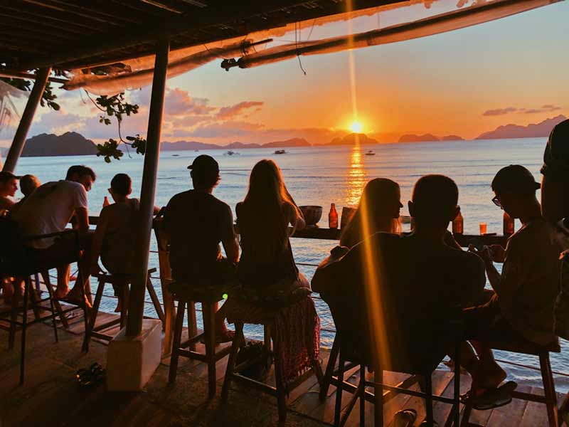 image of the sea from the first Outpost hostel location